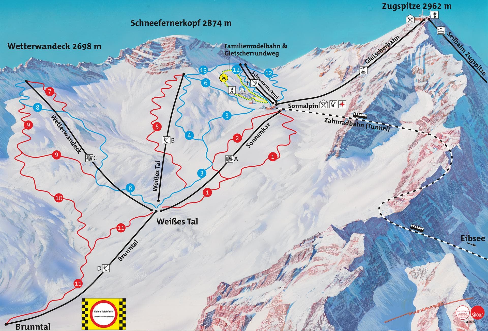 Zugspitze pists